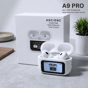 🎧 A9 Pro ANC Earbuds with Touch Screen Display – Smart Sound, Smart Control