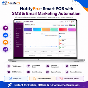 NotifyPro - Smart POS with SMS & Email Marketing Automation