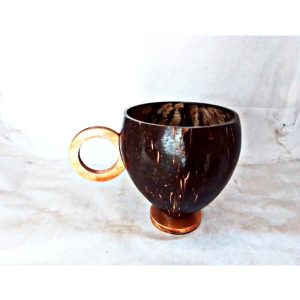 Handcraft Coconut Tea/Coffee Cup Black Color-1 Piece