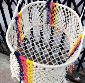 Premium Jute Made Dolna/Cradle Hand Made Dolna Duble Febric Big Round 0-2 Years For Baby dolna Big Round Multicolor-1 Piece