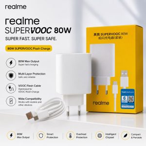 Realme 80W Super Fast Charging Adapter with Cable 13250