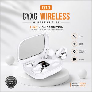 Q10 HiFi Stereo Sports Noise Reduction Earbuds (Two Pairs) 3126