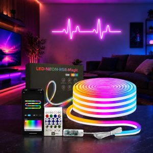 LED Neon RGB Magic Flexible Strip Light With App control 3156