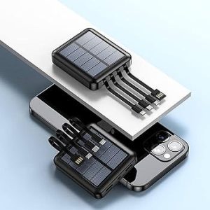 🔋☀️ Mini Solar Power Bank (10000mAh, Ultra Compact) ☀️