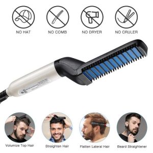 Multifunction Hair Dryer Straightener & Curling Comb