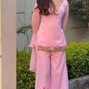 Georgette Sequence Three Piece
