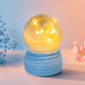 Feather Globe LED Night Lamp