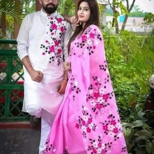 hand Print Saree & Panjabi – Elegant Sharee for Women – Ideal for All Seasons