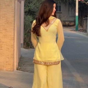 Georgette Sequence Three Piece