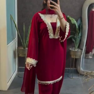 Georgette Sequence Three Piec