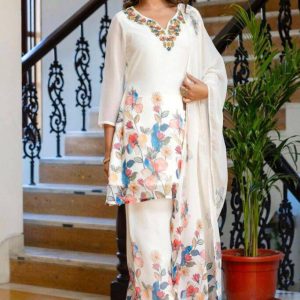 Georgette Western Three Piece