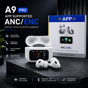 A9 Pro App ANC/ENC Display Touch Control Earbuds