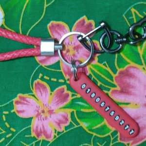 Anti-Lost Phone Number Plate Keychain