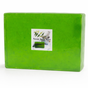 NatureFresh Neem Soap Base – Premium Green Transparent Soap Making Block