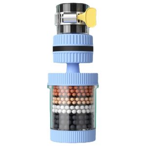 Removable and washable six-layer household faucet filter universal splash-proof shower water saver kitchen tap water filter