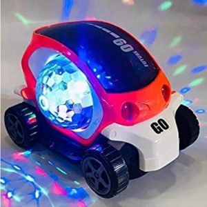 09 Go Future DJ light & Musical With 360 Degree Round Car Toy For Kids Multicolor-1 Piece