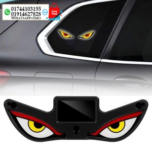 Solar Devil Eyes LED Car/Bike Window Light with Motion Sensor & USB-C Charging 11241