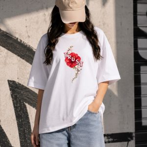 Premium Drop Shoulder T-Shirt for Women |Trendy Print Oversized Tee | Summer Friendly 9140