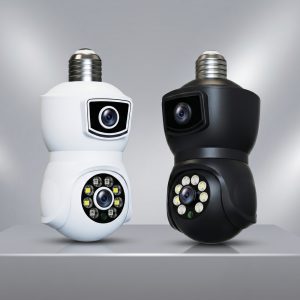 V380 E9 Dual Lens Bulb PTZ IP Camera