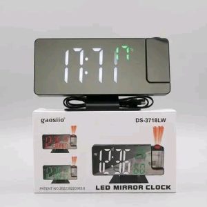 LED Mirror Clock with Projection