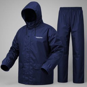100% Water proof High quality Rain Coat With Pant. (Happylon)