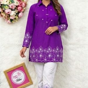 stylish Embroidery Two Piece Co-Ord Set