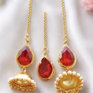 মাথার টিকলি ও কানের ঝুমকা সেট