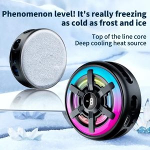 Magnetic/Clip-on Phone Cooler (RGB Light & Temperature Display)