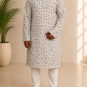 Cotton Print Panjabi