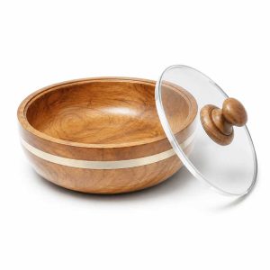 কাঠের কারী বোল ঢাকনাসহ | Kather Bowl | Premium Wooden Curry Bowl with Lid