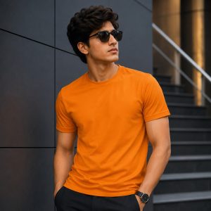 Premium Orange Jersey T-Shirt – Lightweight & Breathable 12817,5018,4907,5017,5015,5016,5019,12818
