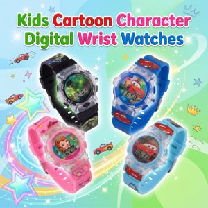 Kids Cartoon Character Digital Wrist Watches 4373