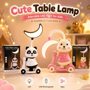 2 in 1 Cartoon Scooter Mini Desk Lamp with sharpener 4581