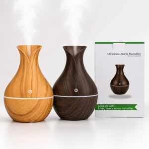 Wooden Finish Ultrasonic Aroma Humidifier 4576