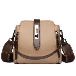 High-quality Messenger Bags For Women Luxury Crossbody Shoulder Bags Female(khaki) 7190