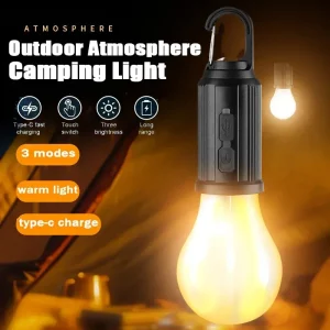 Rechargeable Solar Camping Lamp with Type-C Charging 4043
