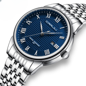 CRRJU 5010 Quartz Classic Stainless Steel Men’s Watch 12592