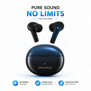 হলো Awei T62 True Wireless Earbuds