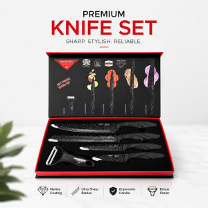 Zepter 5 Pcs Non-Stick Kitchen Knife Set
