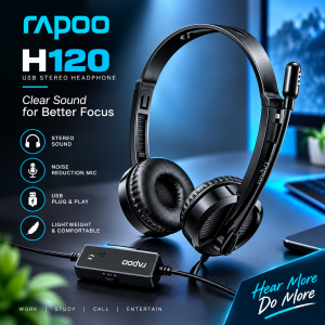 Rapoo H120 USB Stereo Wired Headset