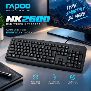 Rapoo NK2600 USB Wired Keyboard