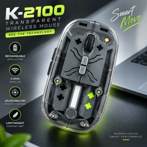 K-2100 Transparent Rechargeable Wireless