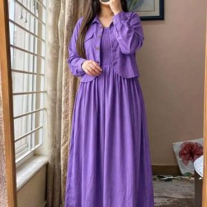 Georgette Two Piece Gown Set