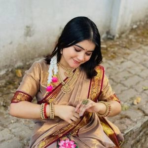 Puja Hit Lama Sharee with Blouse Piece