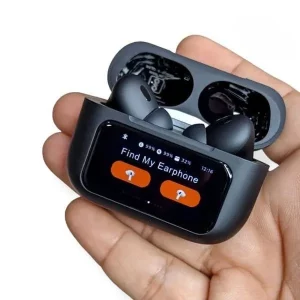 A9 Pro Smart Screen TWS Wireless Earbuds with ANC - Black