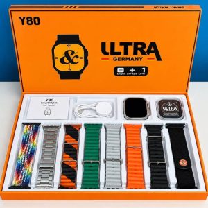 Y80 Ultra Smartwatch – 8 Strap Premium Combo
