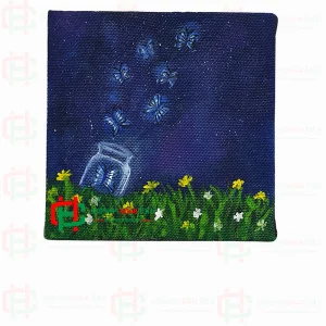 Acrylic Canvas Painting দিয়ে Bedroom Decoration করুন 7×7 inches