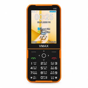 VMAX V55 PRO Max Feature Phone – 2.8 Inch HD Display, Slim Metal Body, 2500mAh Built-In Battery, Type-C Port, Wireless FM, Auto Call Recording & Dual SIM Support 11935
