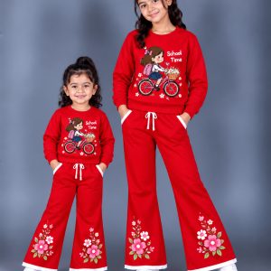 Girls Stylish Sweatshirt Set