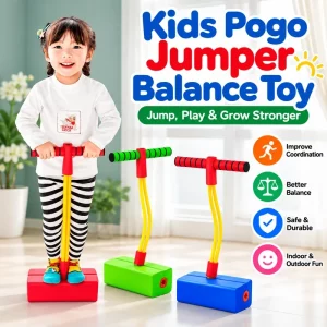 Kids Frog Jumper - Pogo Jump Toy for Balance & Height Training